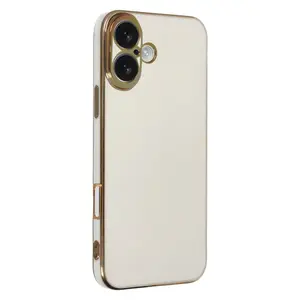 İphone 16 Kılıf Volet Silikon - Beyaz
