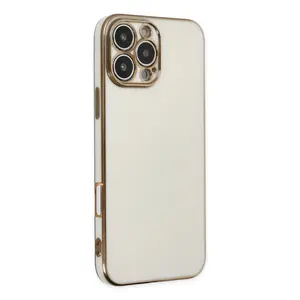 İphone 16 Pro Max Kılıf Volet Silikon - Beyaz