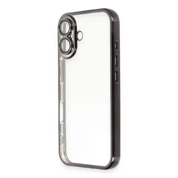 İphone 16 Kılıf Razer Lensli Silikon - Siyah