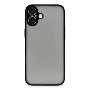 İphone 16 Plus Kılıf Montreal Silikon Kapak - Siyah