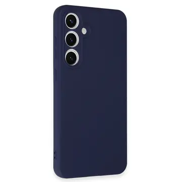 Samsung Galaxy S24 Fe Kılıf Nano İçi Kadife Silikon - Lacivert