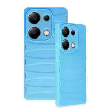 Xiaomi Redmi Note 13 Pro 4g Kılıf Bibercas Silikon Kapak - Mavi