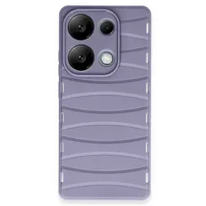 Xiaomi Redmi Note 13 Pro 4g Kılıf Bibercas Silikon Kapak - Lila