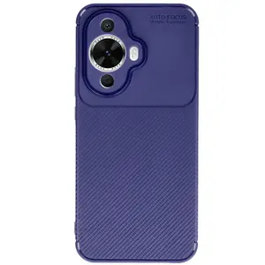 Huawei Nova 12s Kılıf Auto Focus Karbon Kapak - Lacivert