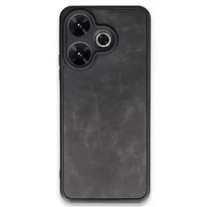Xiaomi Redmi 13 4g Kılıf Aras Deri Kapak - Siyah