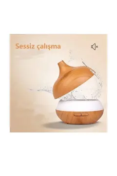 Vothoon Hava Nemlendirici 7 Led Işıklı Aromatik Oda Kokusu 550 Ml Kahve Aroma Difüzörü Buhar Makinası