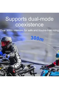 Y20 Max Motosiklet Bluetooth 5.3 Kask Intercom 2 Kişi 300 Metre Eşleşme Özellikli