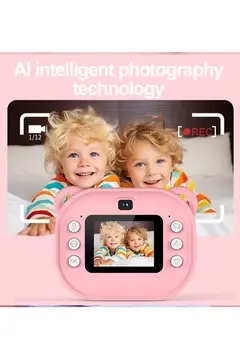 Vothoon Dijital Video Kayıt Fotoğraf Çocuk Kamerası Anlık Termal Resim Kağıt Baskılı
