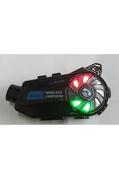 Bt68 Motosiklet Kask Bluetooth Kulaklık 1080p Kamera Ses Kontrolü Video Kayıt Özellikli İntercom