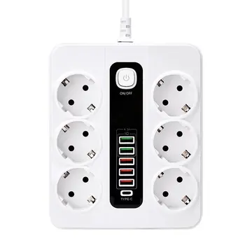 Vothoon Hp-h04 3000w 10amper 6’lı 2metre Uzatma Kablolu Çoklu Termal Akım Priz
