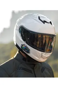 Y12  Motor Kask Kulaklık Rgb Modlu Radyolu Motosiklet Kulaklık 5.3 Bluetooth Intercom