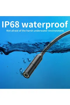 Vothoon Endoskop Yılan Video Kamera İos Uyumlu Led’li 5 Metre 7 Mm Sert Kablo 2mp Full Hd