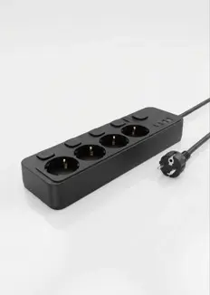 Akım Korumalı 4’lü Priz 2xusb 2xtype-c Çıkış Yüksek Gerilim Koruma Priz Çoğaltıcı