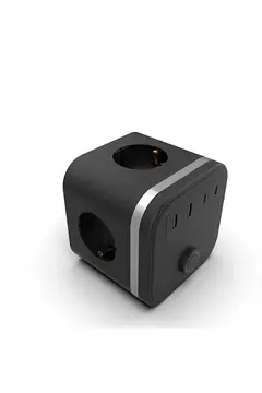 Termal Akım Korumalı Isıya Dayanıklı 3’lü Duvar Tipi Priz 2x Usb 2x Typce 3680 W