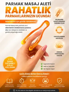 Parmak Masaj Aleti El Ve Parmak Rahatlatıcı Masaj Aparatı