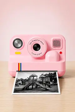 Çocuk Anında Baskılı Fotoğraf Makinesi 16mp Dijital Kamera 1080p Video Wifi Telefon Destekli