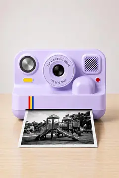 Çocuk Anında Baskılı Fotoğraf Makinesi 16mp Dijital Kamera 1080p Video Wifi Telefon Destekli