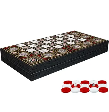 Klasik Sedef İşlemeli Tavla