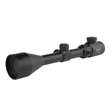 Spike 3-9x50 Zoomlu Keskin Nişancı Tüfek Dürbünü Kırmızı, Yeşil Işık  Çelik Gövde