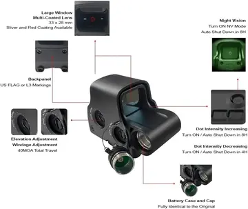 Spike 558 Hedef İşaretleyici Holografik Nişangâh Reddot - Siyah