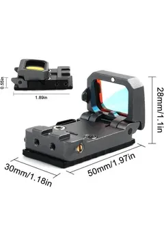Vism Flipdot Reflex M2 Red Dot Sight - Katlanabilir Optik, Tabanca İçin 22mm Reflex Nişangâh