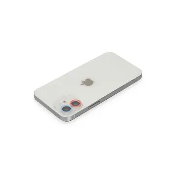 İphone 12 Renkli Kamera Lens Koruma Cam - Pembe-mavi
