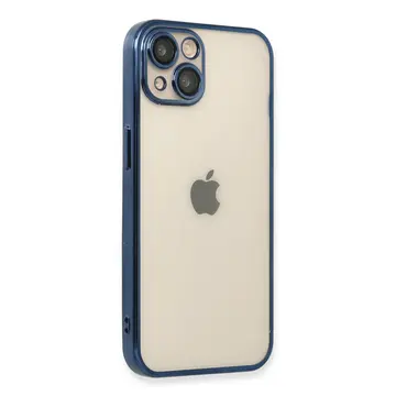 İphone 13 Kılıf Razer Lensli Silikon - Lacivert