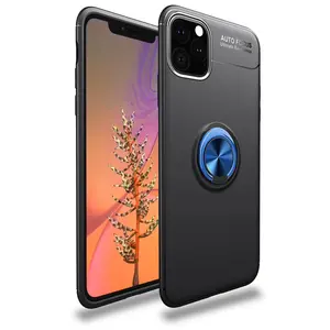 İphone 11 Pro Kılıf Range Yüzüklü Silikon - Siyah-mavi