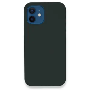 İphone 12 Kılıf Lansman Legant Silikon - Koyu Yeşil