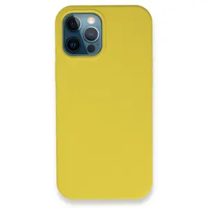 İphone 12 Pro Max Kılıf Lansman Legant Silikon - Bordo