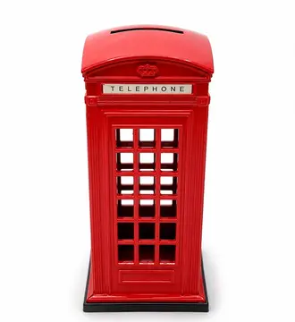 Metal Telefon Kulübesi Kumbara