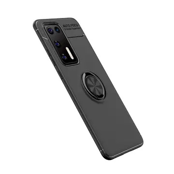 Huawei P40 Kılıf Range Yüzüklü Silikon - Siyah