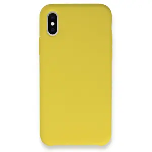 İphone Xs Max Kılıf Lansman Legant Silikon - Sarı
