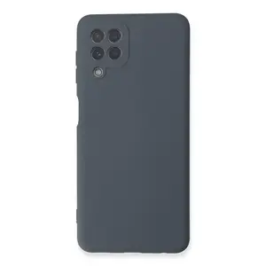 Samsung Galaxy A22 Kılıf Nano İçi Kadife Silikon - Gri