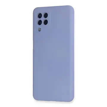 Samsung Galaxy A22 Kılıf Nano İçi Kadife Silikon - Lila