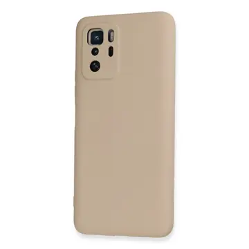 Xiaomi Poco X3 Gt Kılıf Nano İçi Kadife Silikon - Pudra