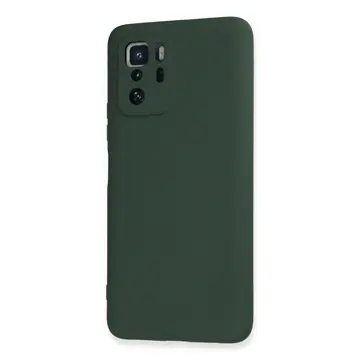 Xiaomi Poco X3 Gt Kılıf Nano İçi Kadife Silikon - Koyu Yeşil