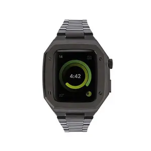 Watch 44mm Metal Petek Kasalı Kordon - Siyah