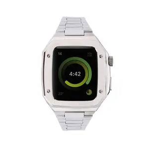 Watch 44mm Metal Petek Kasalı Kordon - Gümüş