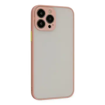 İphone 13 Pro Max Kılıf Montreal Silikon Kapak - Pembe