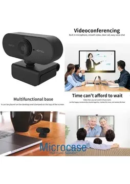 Webcam Orjınal Hd 1080p Konferans Kamera Dahili Mikrofon Görüntülü Sohbet Yayın Kamerası Hd Video