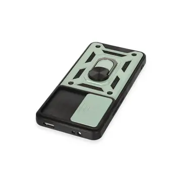 Xiaomi Mi 12t Pro Kılıf Pars Lens Yüzüklü Silikon - Yeşil
