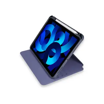 İpad Pro 11 (2021) Kılıf Ling 360 Kalemlikli Tablet Kılıf - Lacivert