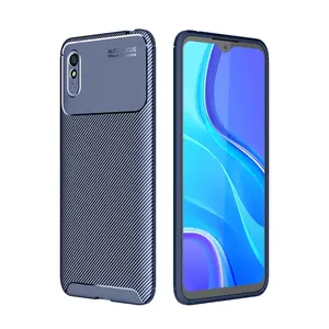 Xiaomi Redmi 9a Kılıf Auto Focus Karbon Kapak - Lacivert