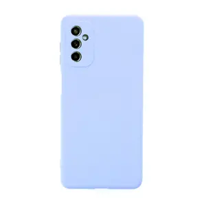 Samsung Galaxy M52 5g Kılıf Nano İçi Kadife Silikon - Lila