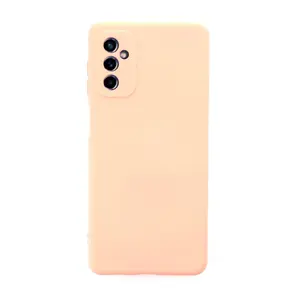 Samsung Galaxy M52 5g Kılıf Nano İçi Kadife Silikon - Pudra