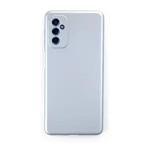 Samsung Galaxy M52 5g Kılıf Nano İçi Kadife Silikon - Sky Blue
