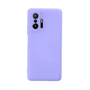 Xiaomi Mi 11t Pro Kılıf Nano İçi Kadife Silikon - Lila