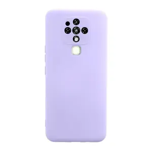 Tecno Camon 16 Kılıf Nano İçi Kadife Silikon - Lila