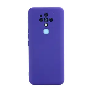 Tecno Camon 16 Kılıf Nano İçi Kadife Silikon - Mor